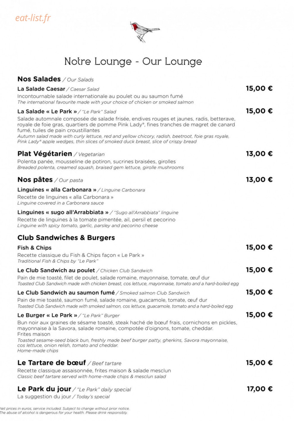 Le Park — carte page 5
