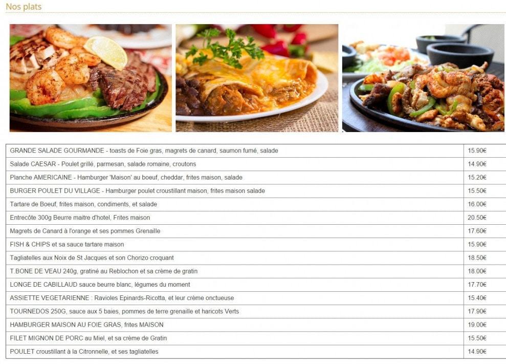 Le Village — carte page 2