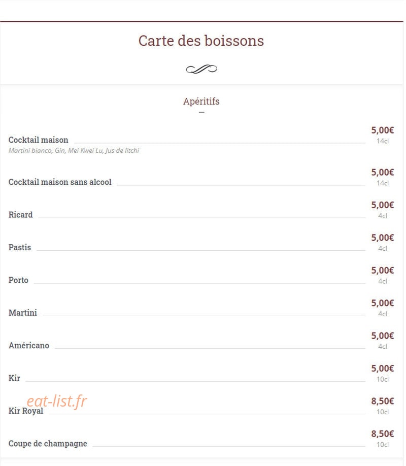 Les Fleurs du Cerisier — carte page 13