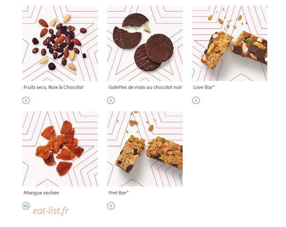 Pret A Manger — carte page 23
