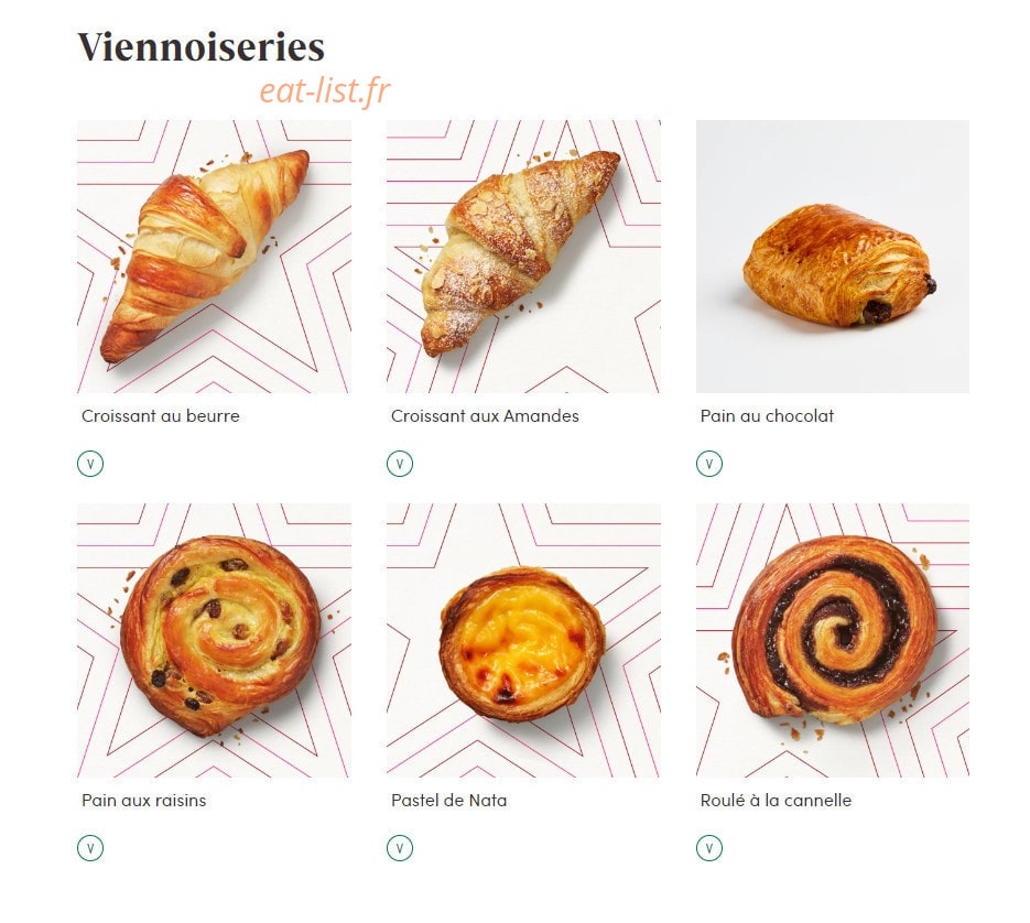 Pret A Manger — carte page 15