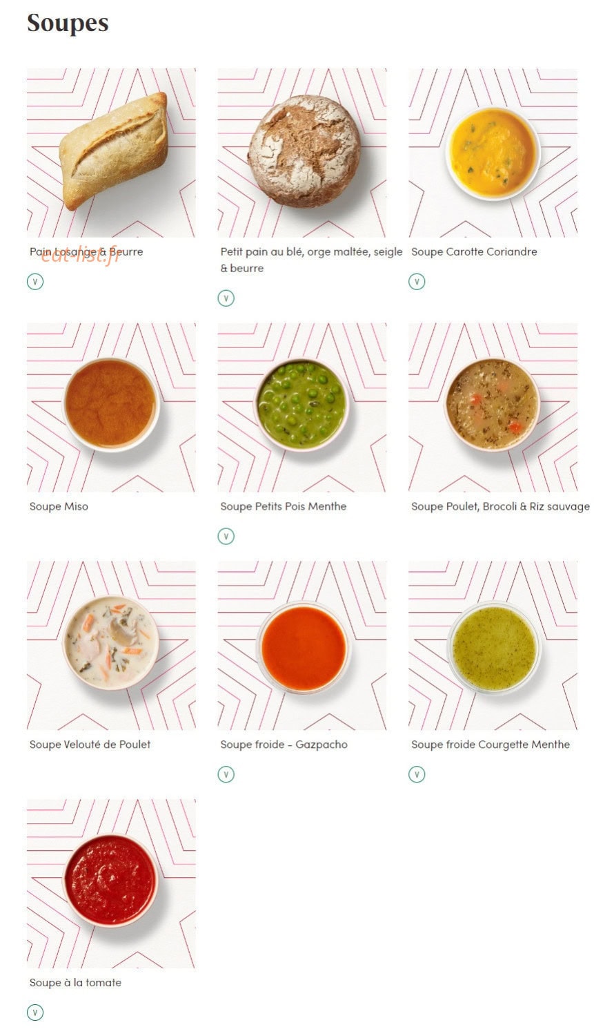Pret A Manger — carte page 5