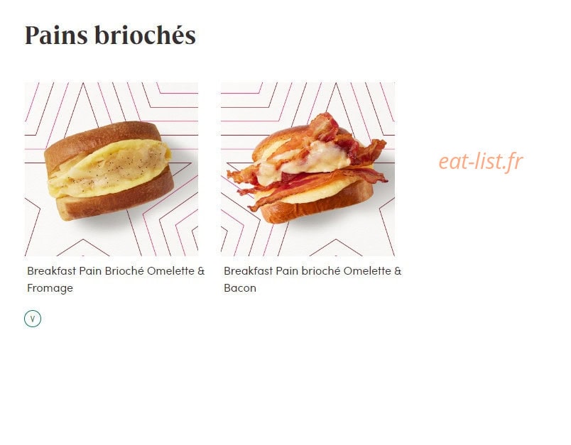 Pret A Manger — carte page 6
