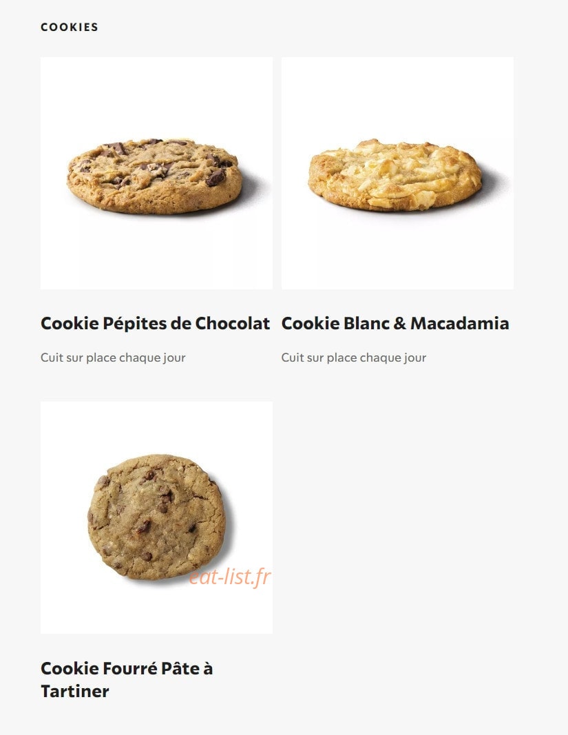 Starbucks Coffee — carte page 4