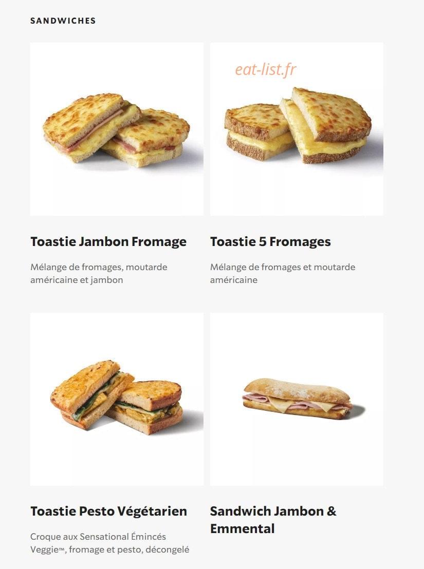 Starbucks Coffee — carte page 7