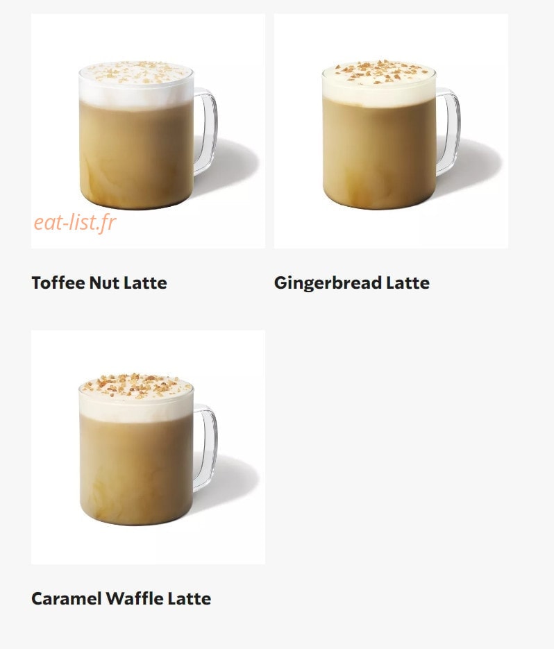 Starbucks Coffee — carte page 19