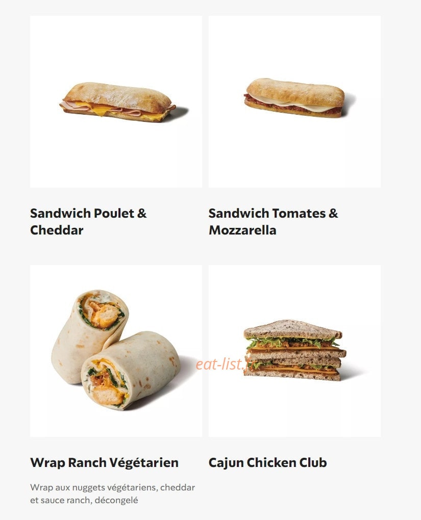Starbucks Coffee — carte page 8