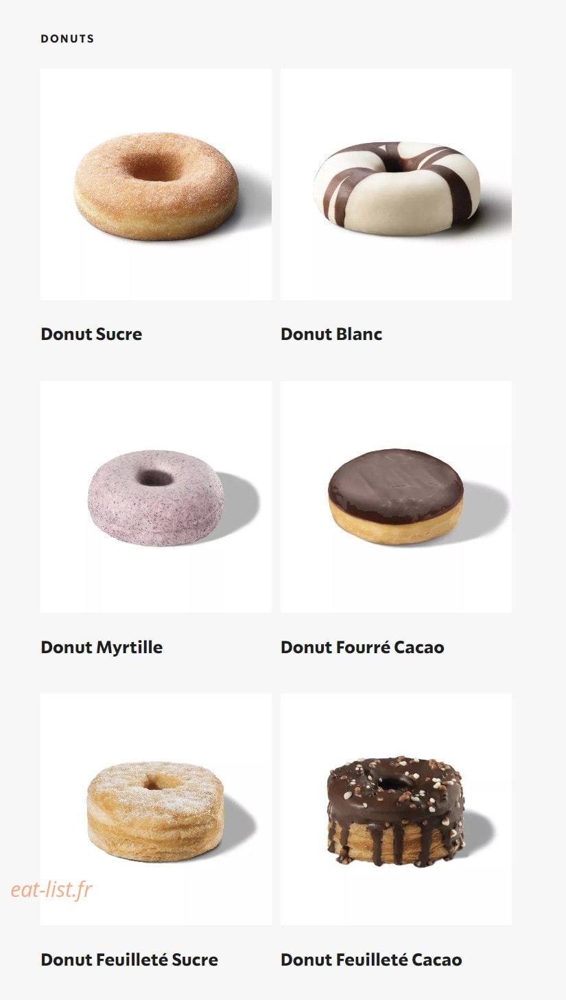 Starbucks Coffee — carte page 5