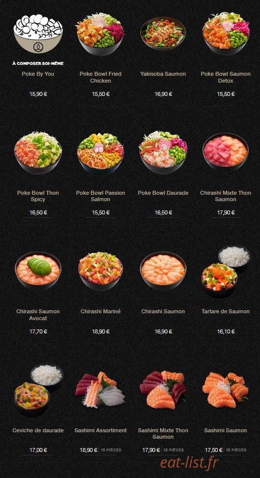 Carte et menu de Sushi Shop à Roissy en France — Les offres midis page 3