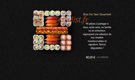 Carte et menu de Sushi Shop à Roissy en France — Les boxes à partager page 3