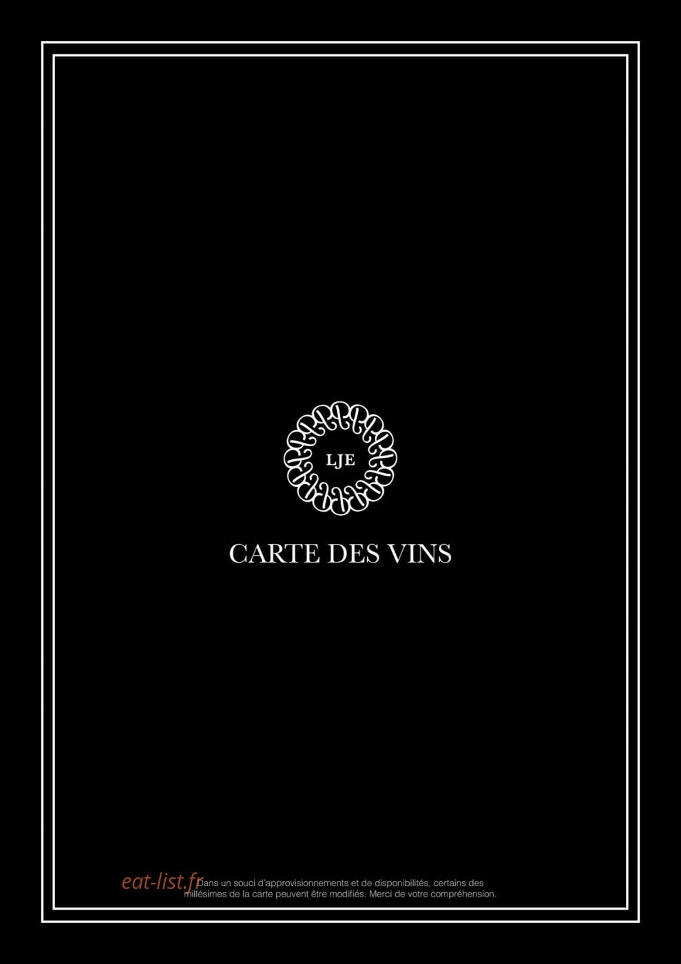 Le Jardin d'Epicure — carte page 4