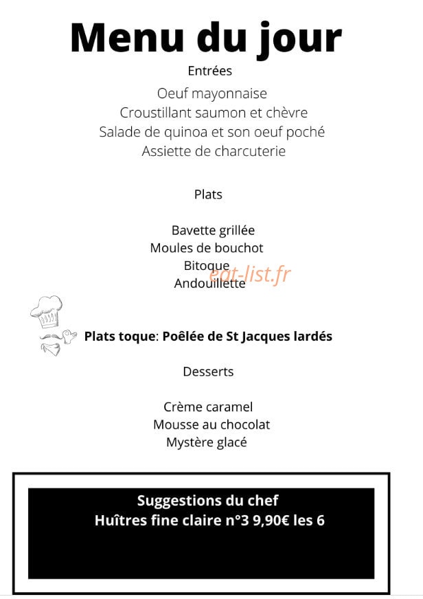Chez ago — carte page 1