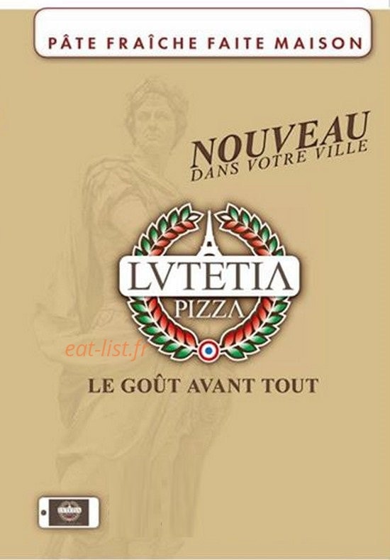 Lutetia pizza — carte page 1