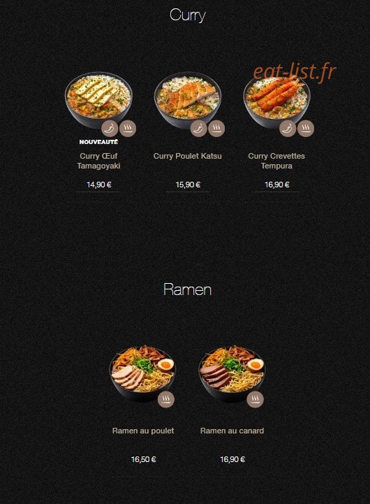 Sushi Shop — carte page 21