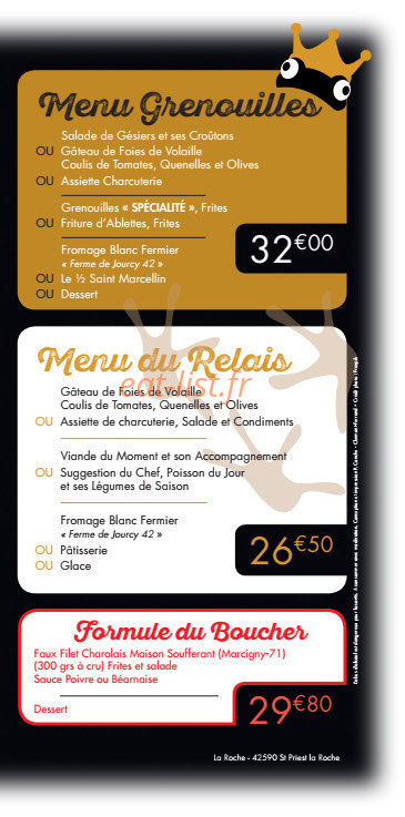Le Relais du Château — carte page 3