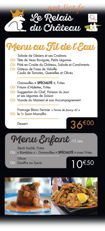 Le Relais du Château — carte page 2
