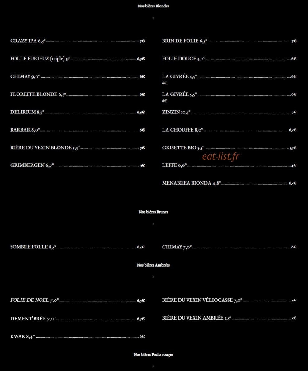 Rest'orock — carte page 2