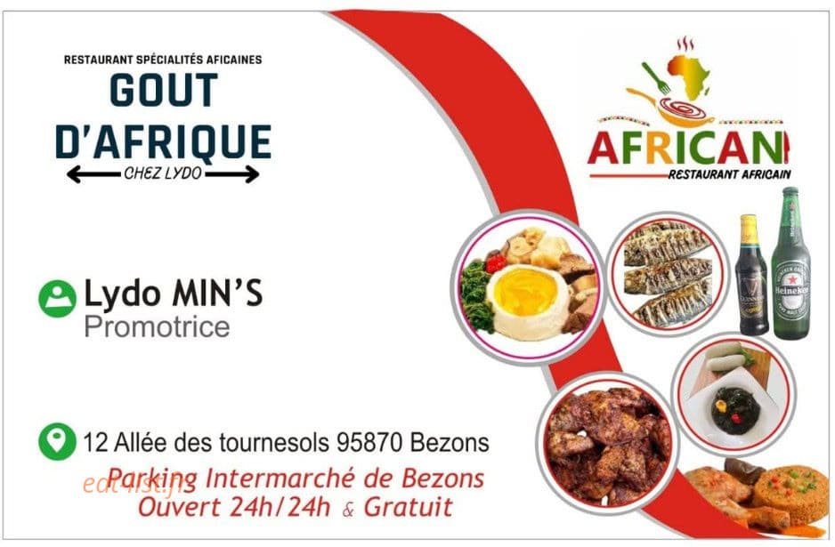 Goût D'Afrique — carte page 1
