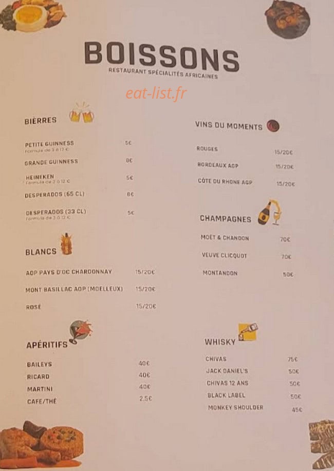 Goût D'Afrique — carte page 3