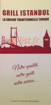 Grill Istanbul — carte page 1