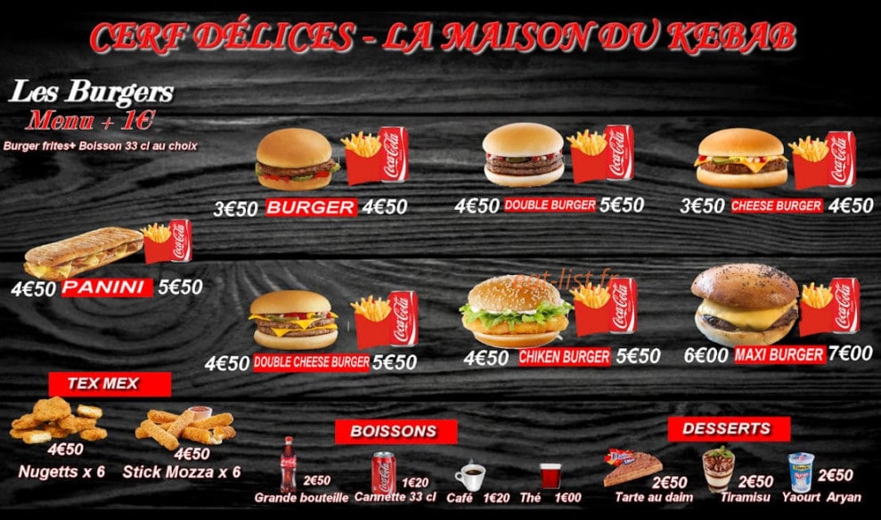 La maison du Kebab — carte page 2