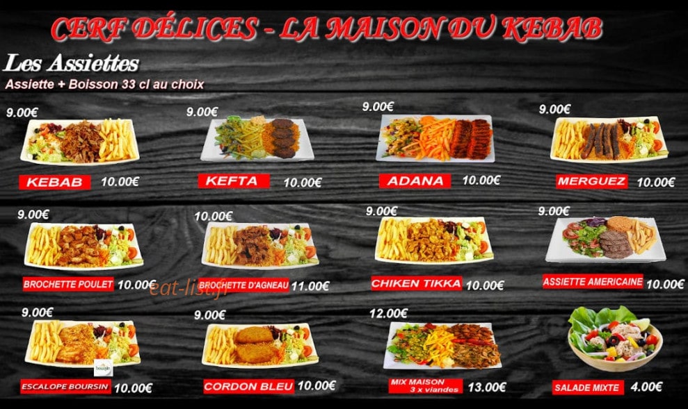 La maison du Kebab — carte page 3