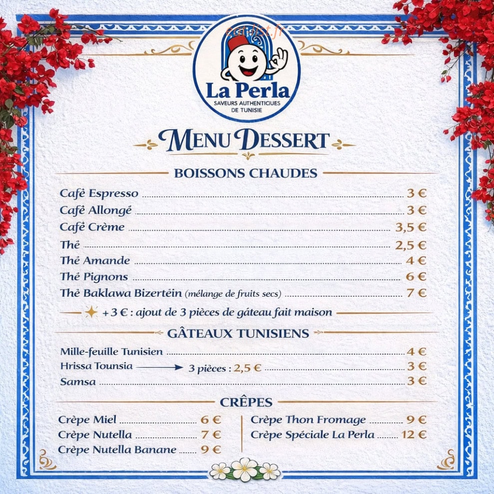 La Perla — carte page 2