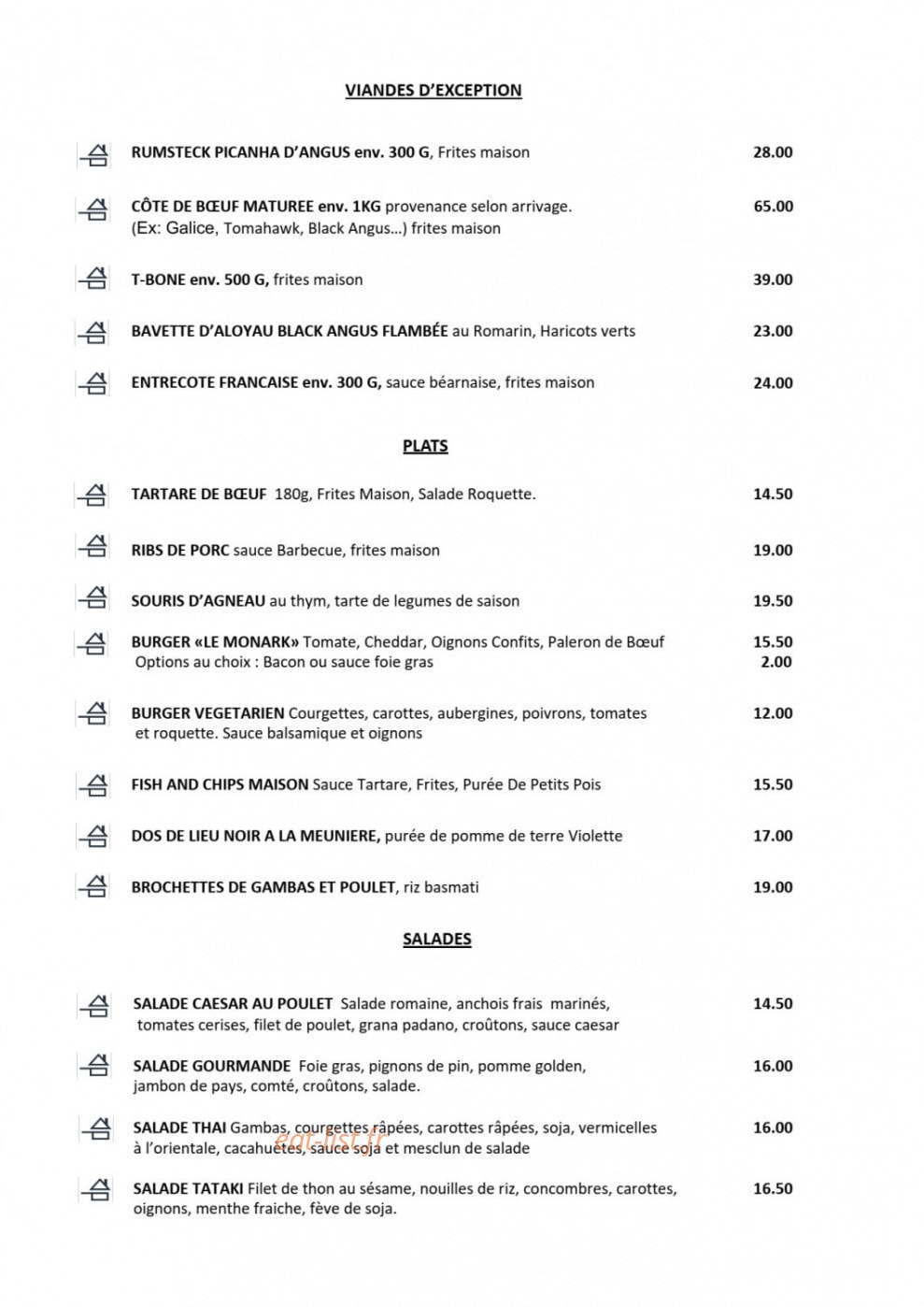 Le Monark — carte page 2