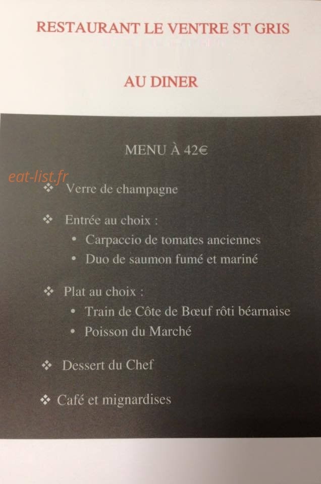 Le Ventre Saint Gris — carte page 1