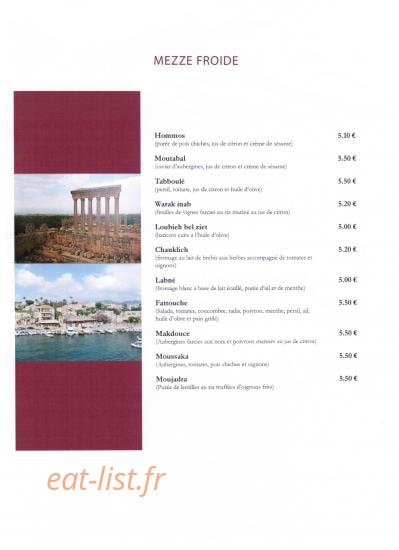Les Merveilles du Liban — carte page 2