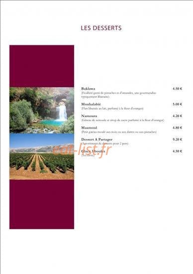Les Merveilles du Liban — carte page 4