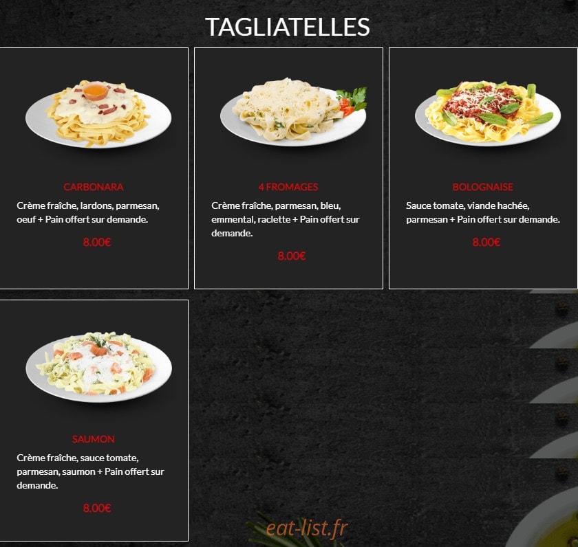 O'Pizza 95 — carte page 3