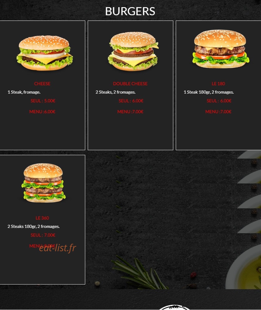 O'Pizza 95 — carte page 2