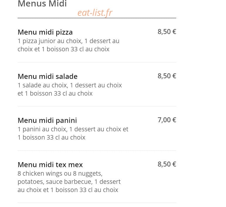 Pizza di Napoli — carte page 2