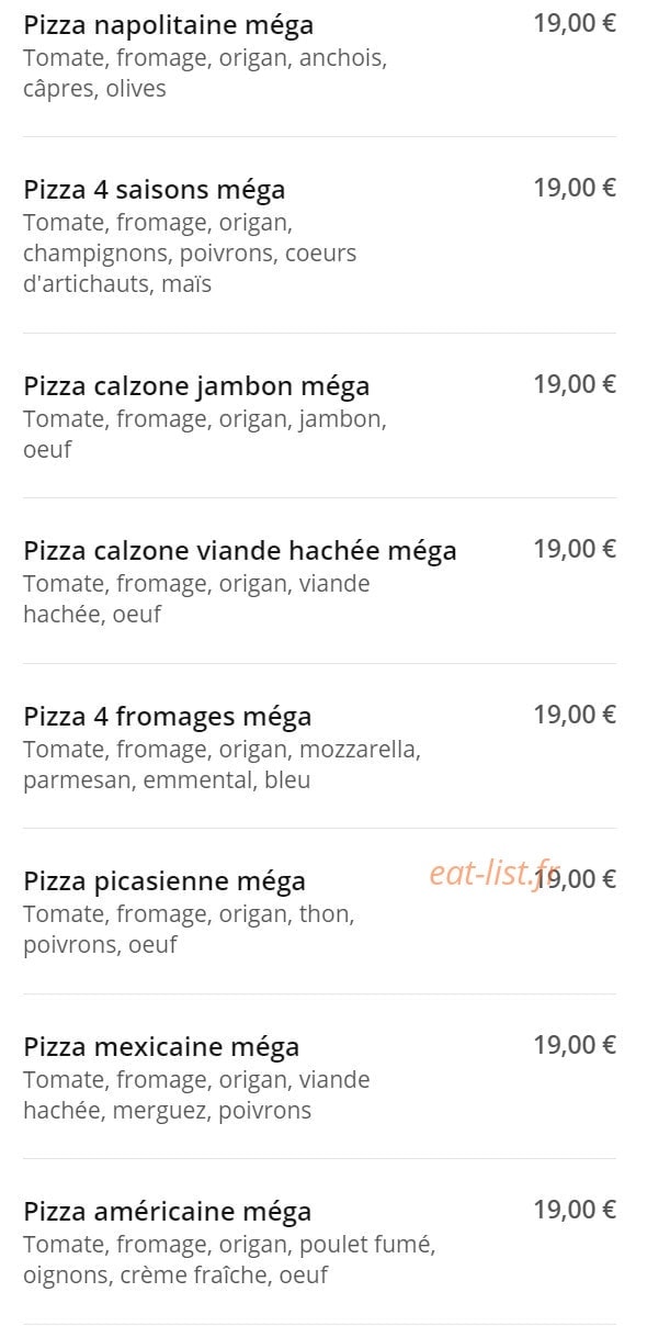 Pizza di Napoli — carte page 19