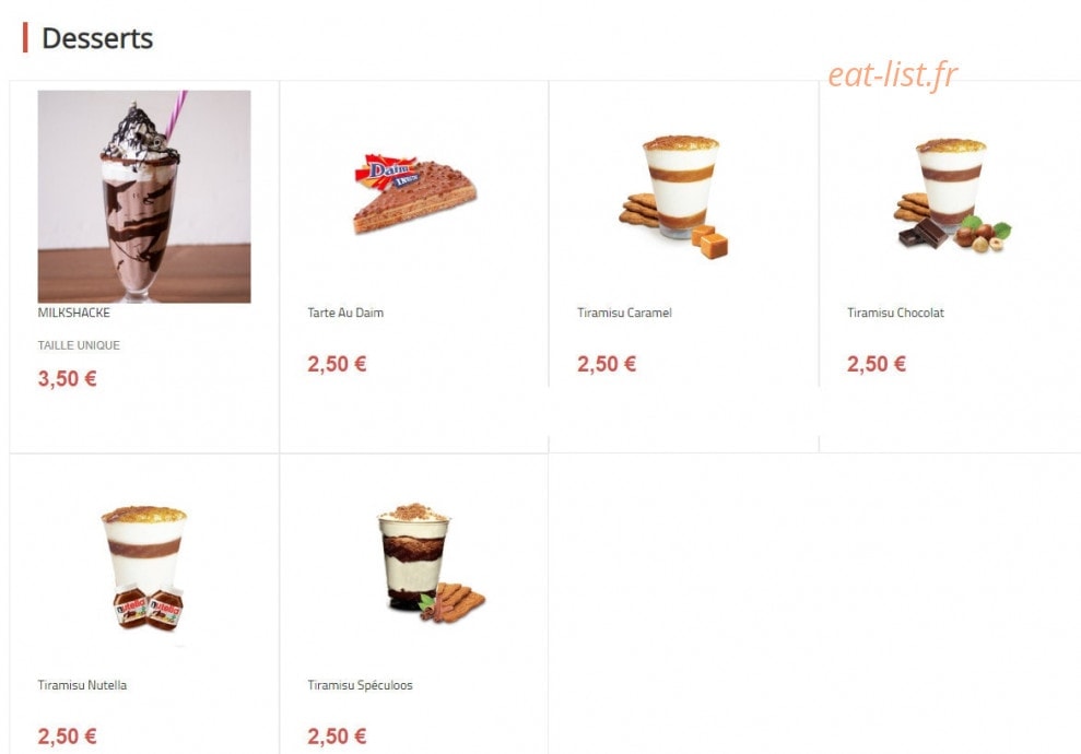 Tacos spécial — carte page 6