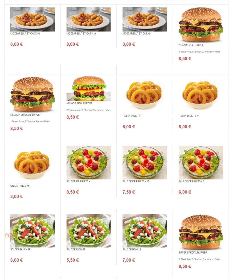 Tacos spécial — carte page 4