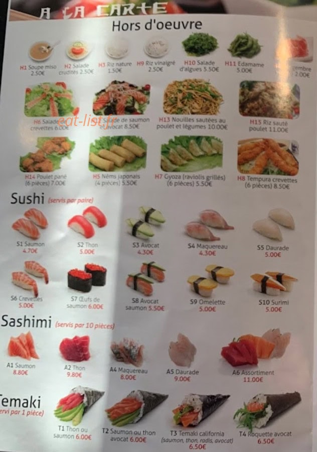Villa Tokyo — carte page 3