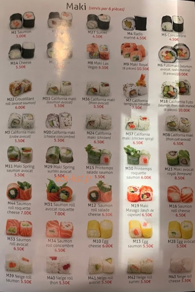 Villa Tokyo — carte page 2
