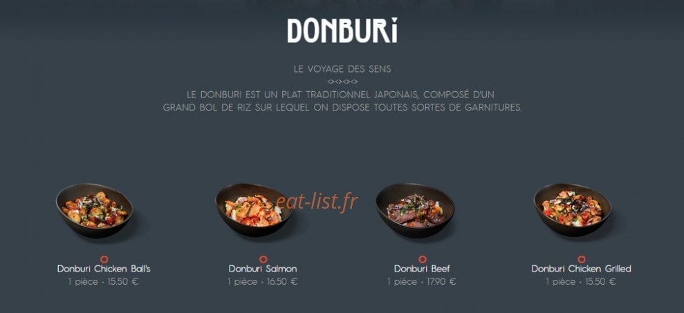 Côté Sushi — carte page 6
