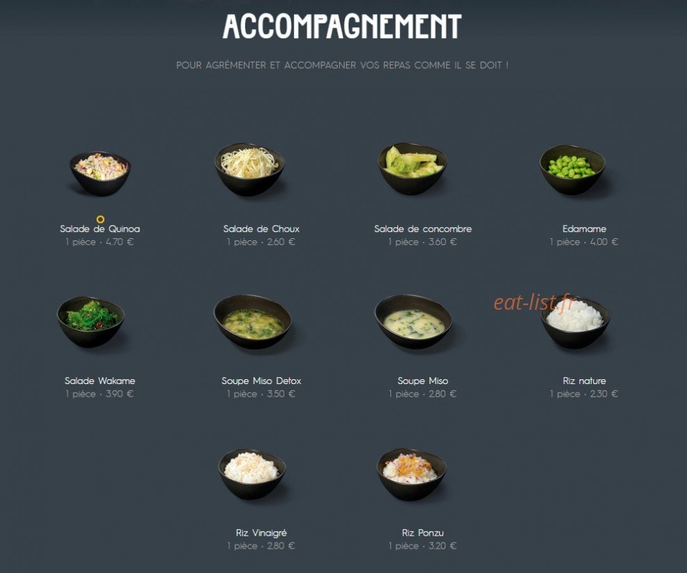 Côté Sushi — carte page 5