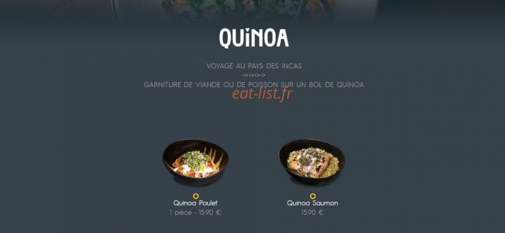Côté Sushi — carte page 8
