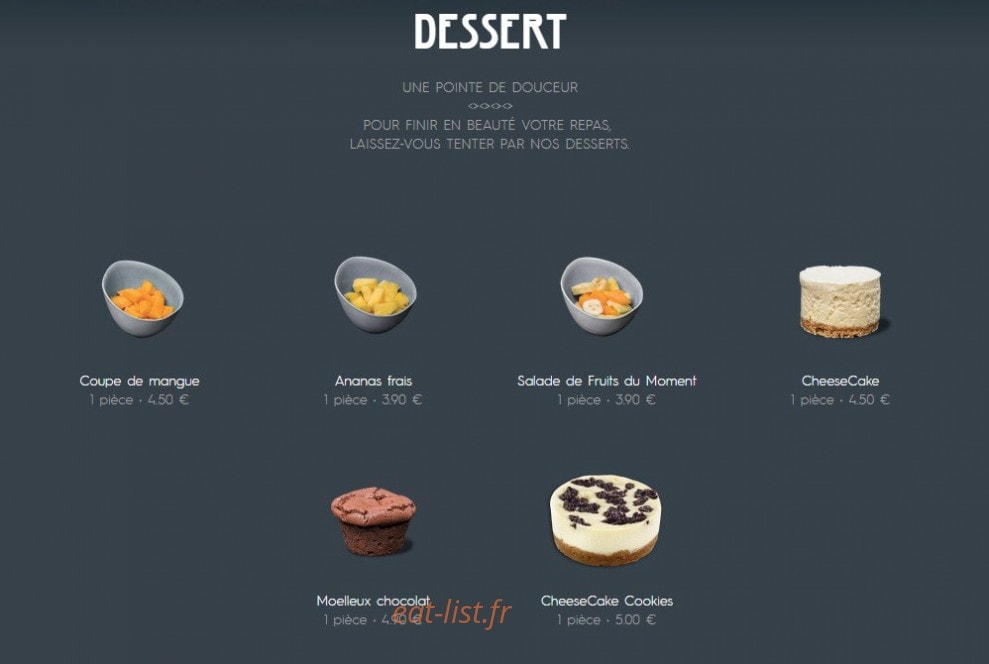Côté Sushi — carte page 23