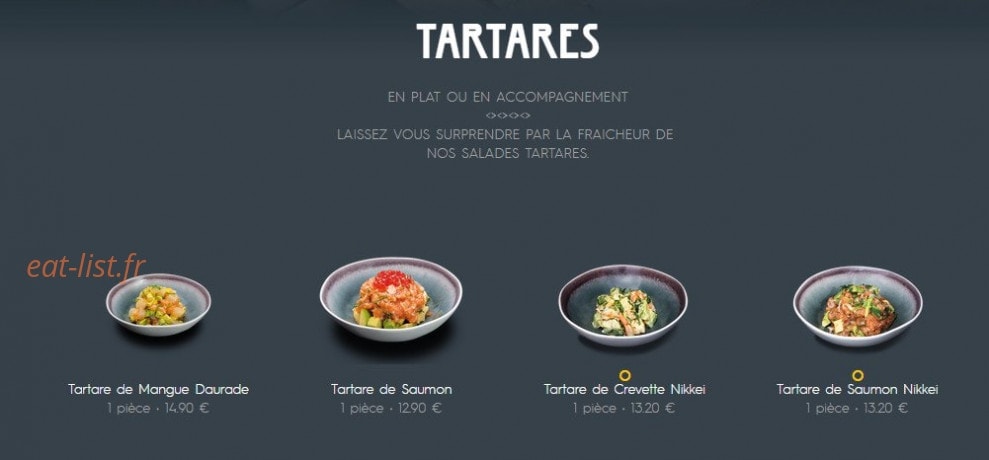 Côté Sushi — carte page 10