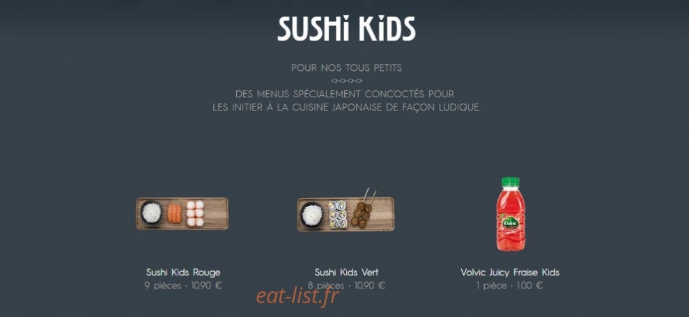 Côté Sushi — carte page 2