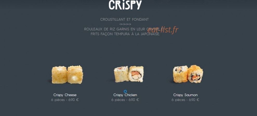 Côté Sushi — carte page 17