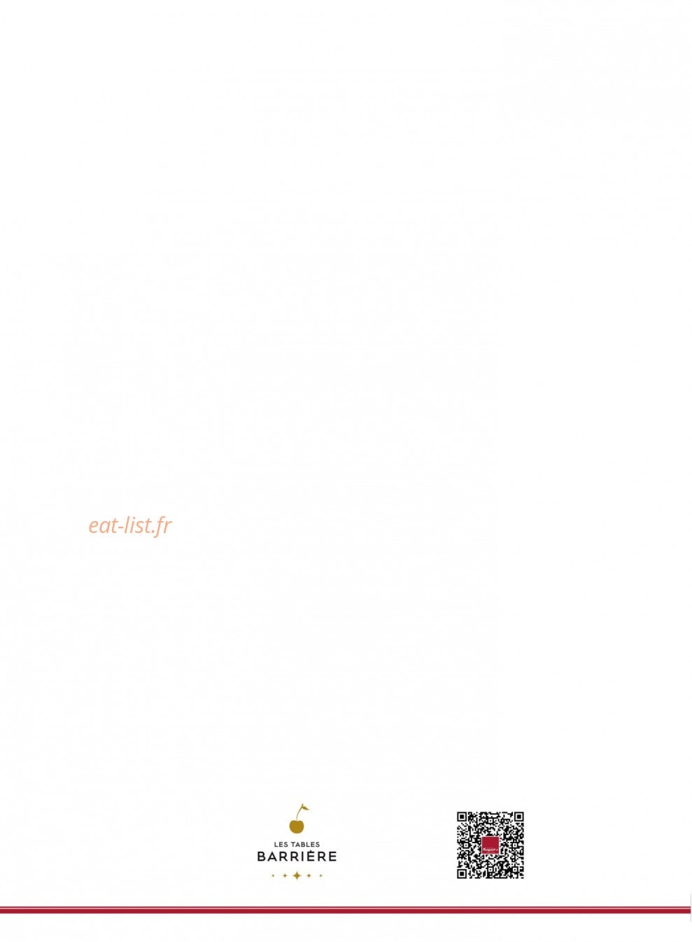 Fouquet's — carte page 6