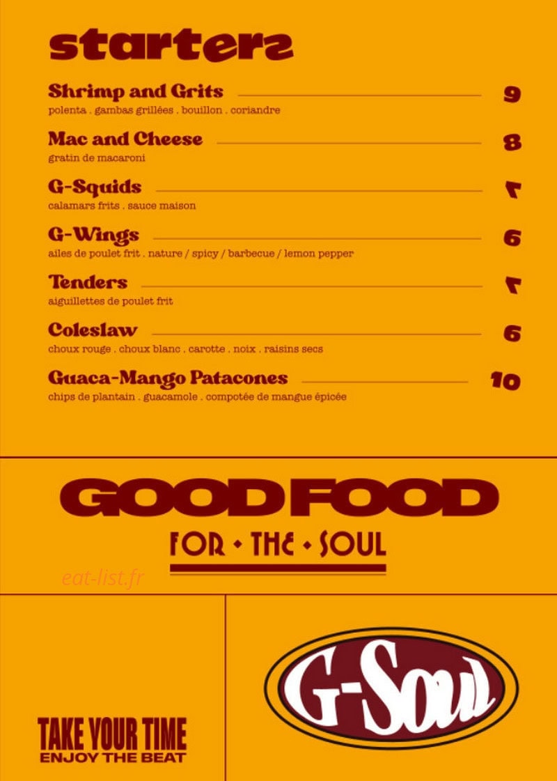G-Soul — carte page 2