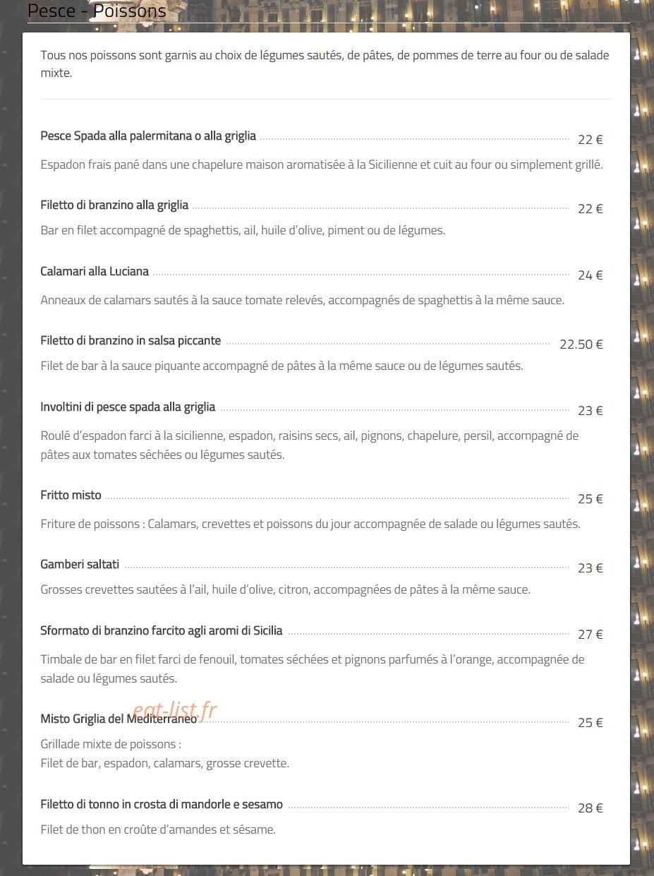 La Siciliana — carte page 4