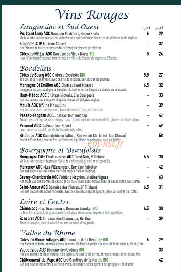 Le Cardinal — carte page 4
